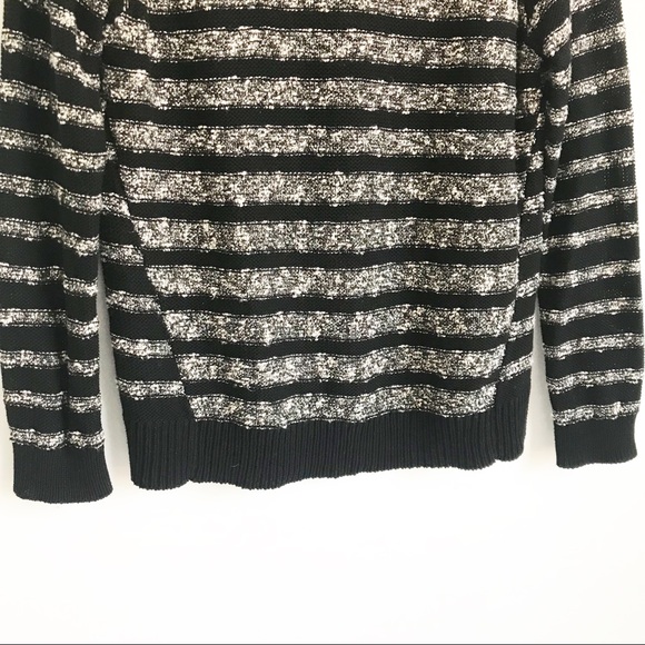 LOU & GREY Black Stripe Knit Sweater - Picture 3 of 7